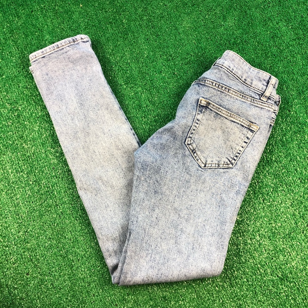 TopMan Skinny Jeans Acid Wash Light Size 28 x 32